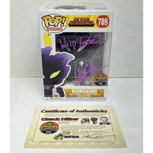 Kurogiri Signed Funko Pop 789 MY HERO ACADEMIA Toy-Zilla CHUCK HUBER COA